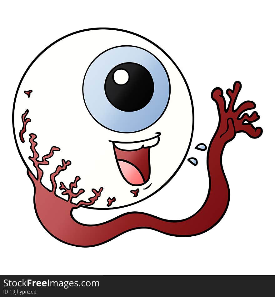 cartoon eyeball laughing. cartoon eyeball laughing