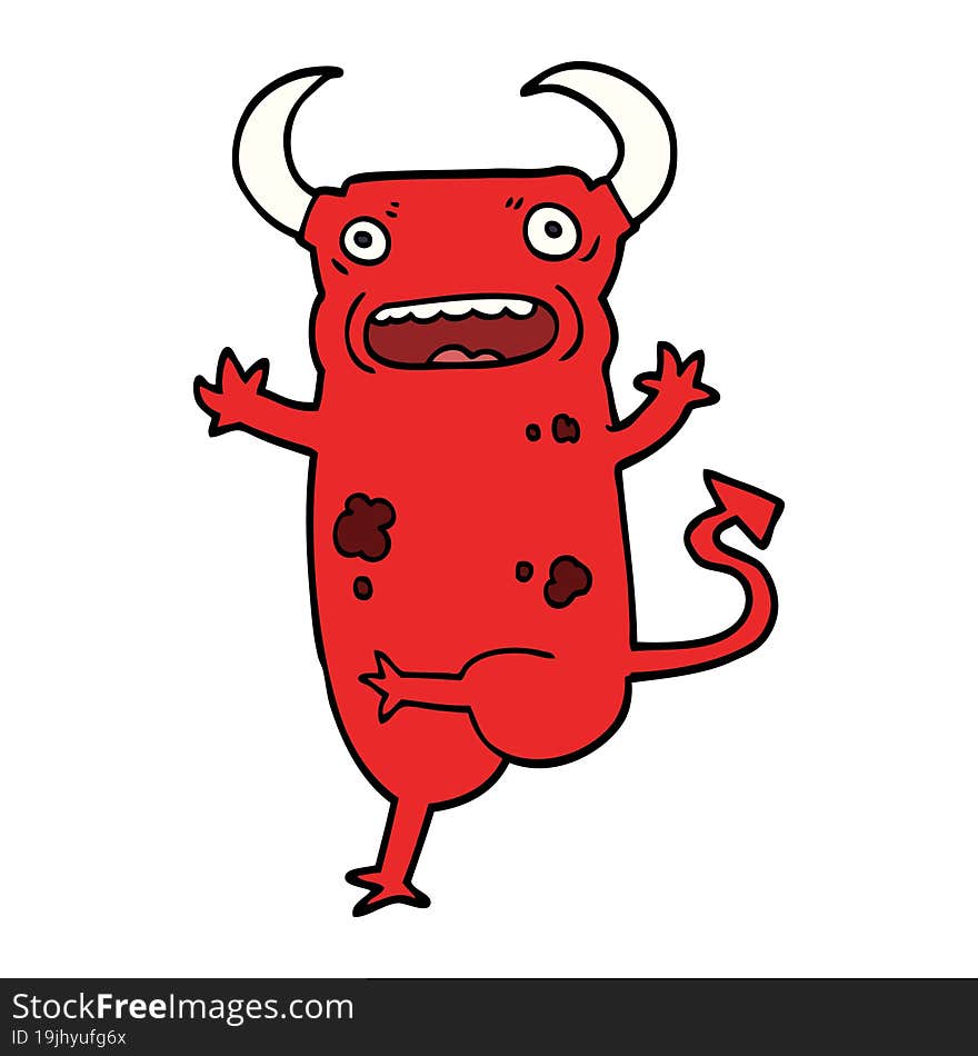 Cartoon Doodle Demon