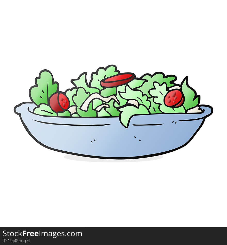 cartoon salad