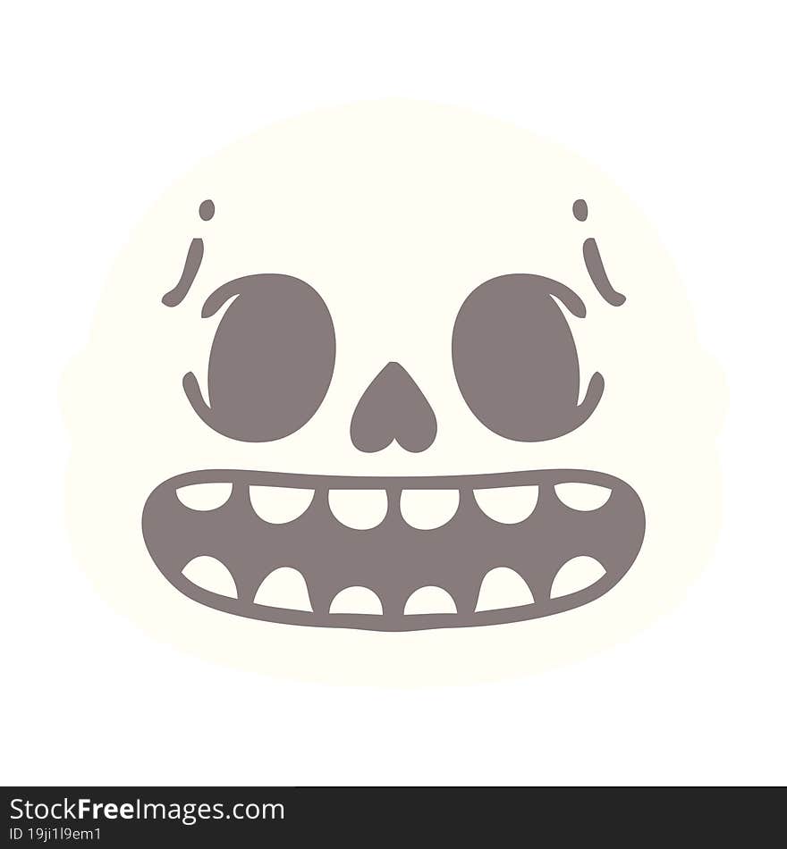 spooky halloween skull