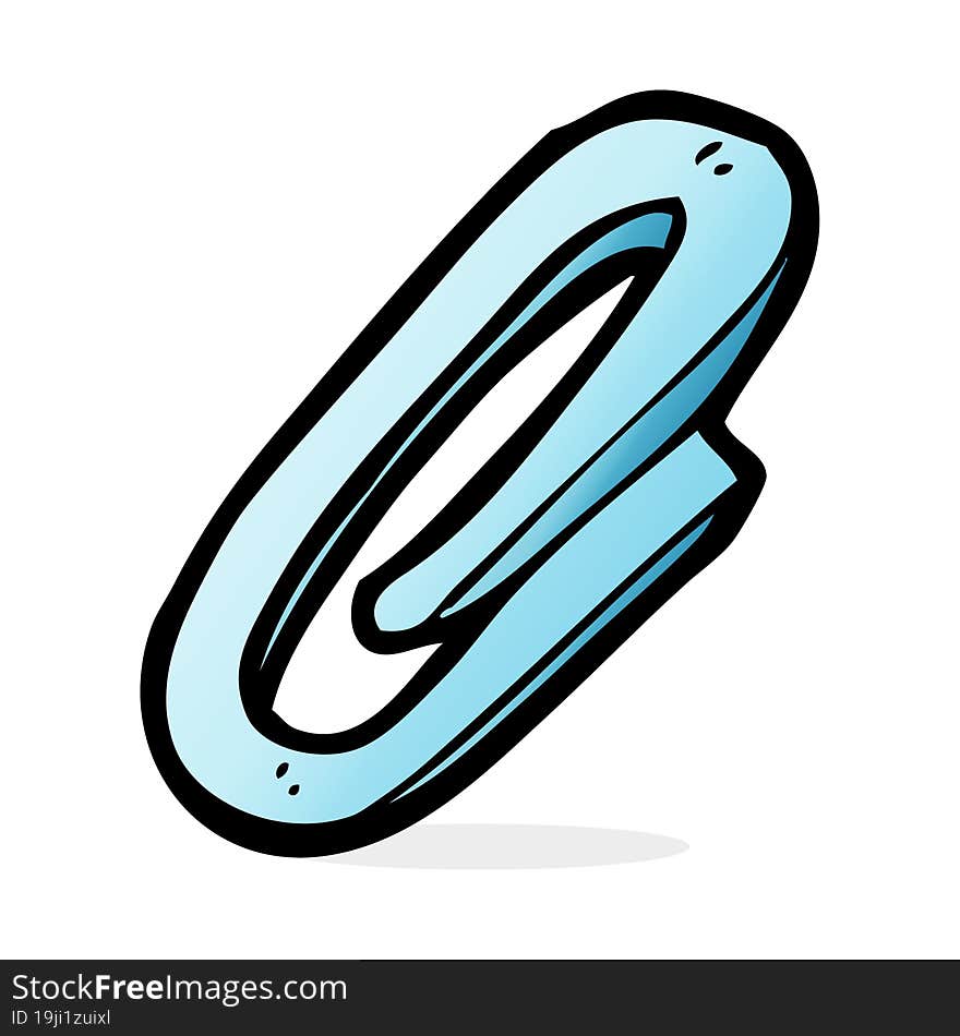 cartoon paperclip