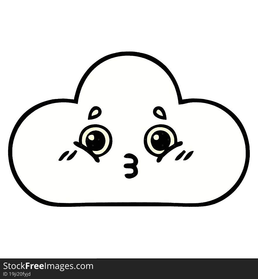 comic book style cartoon cloud