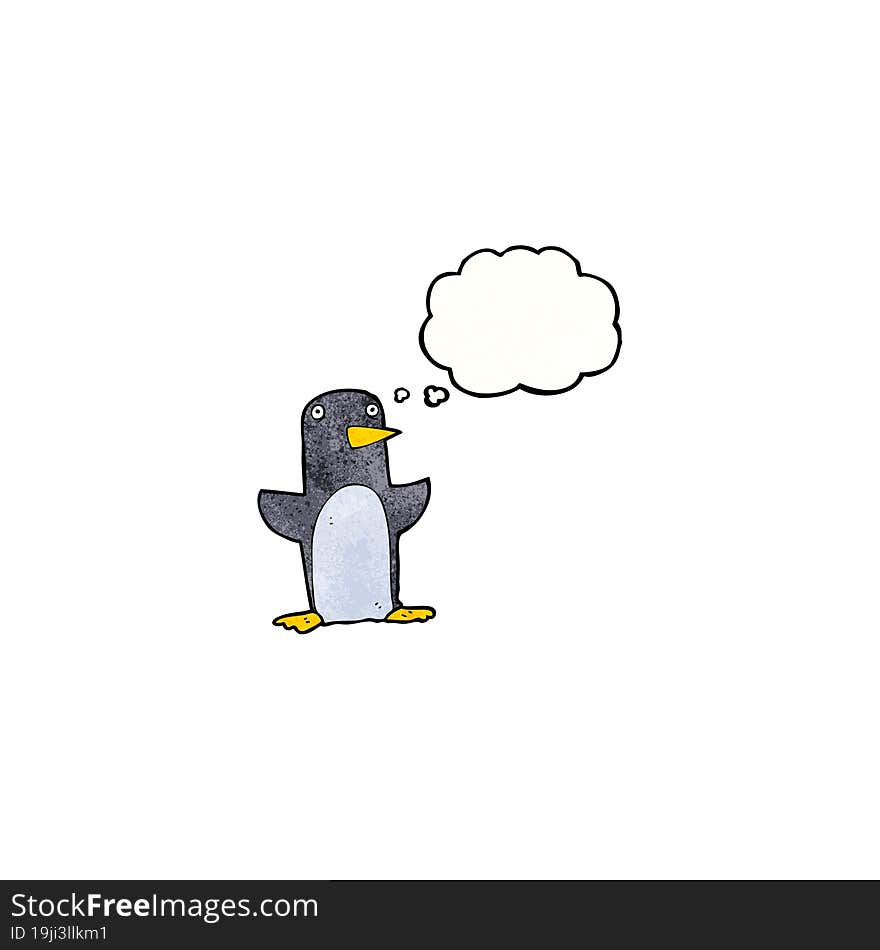 funny cartoon penguin