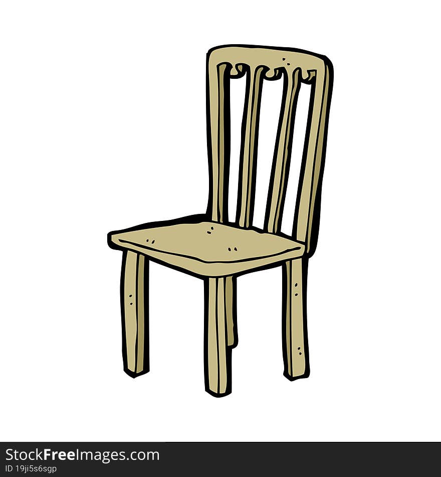 cartoon old chair