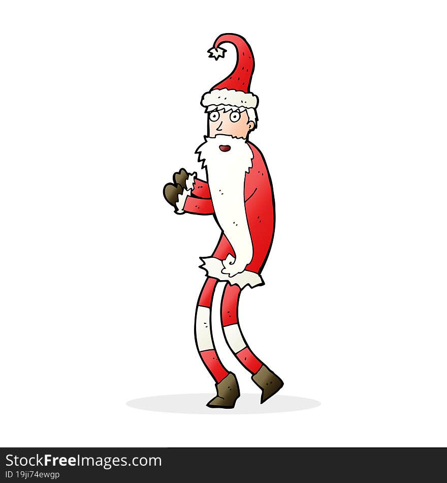 cartoon santa claus