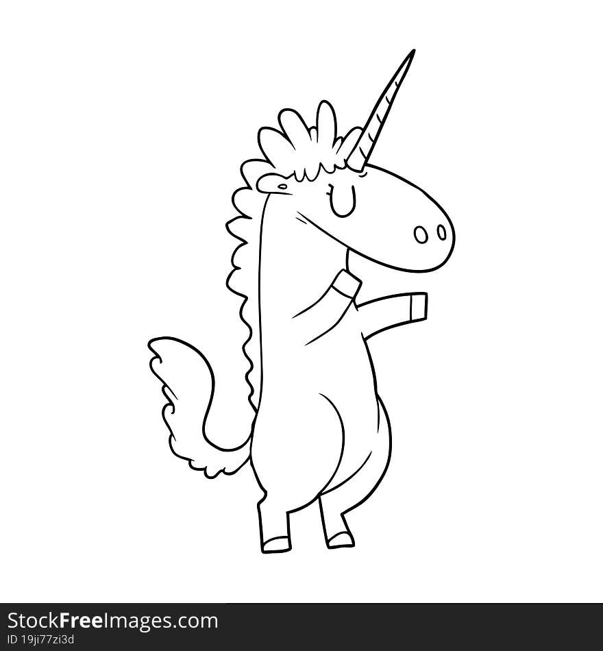 cartoon unicorn. cartoon unicorn