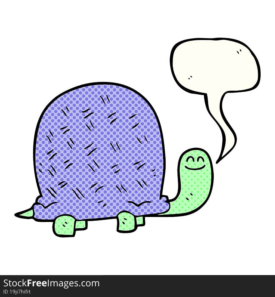 comic book speech bubble cartoon turtle