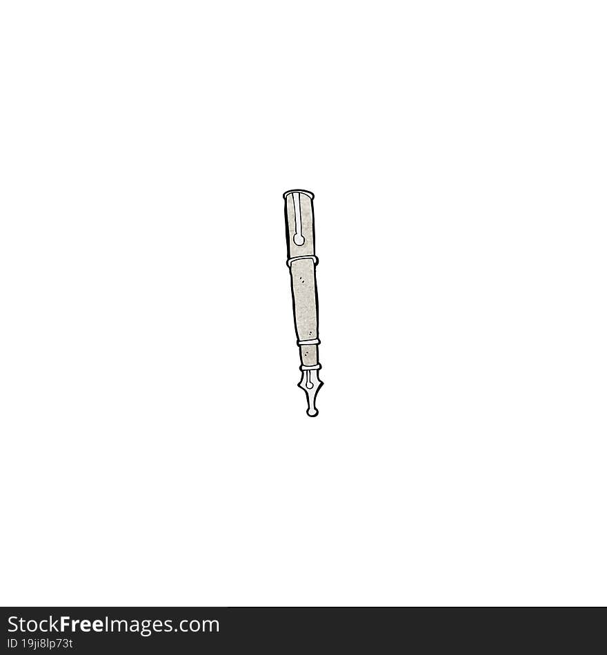 cartoon fountain pen