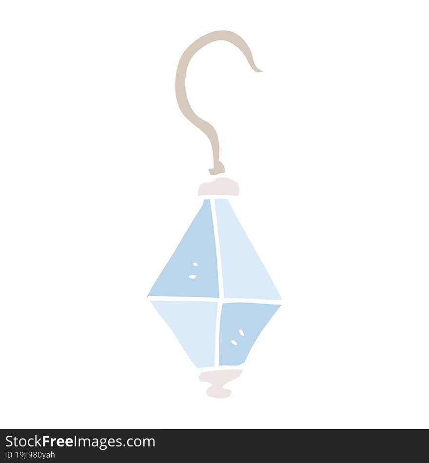 flat color illustration of a cartoon earring