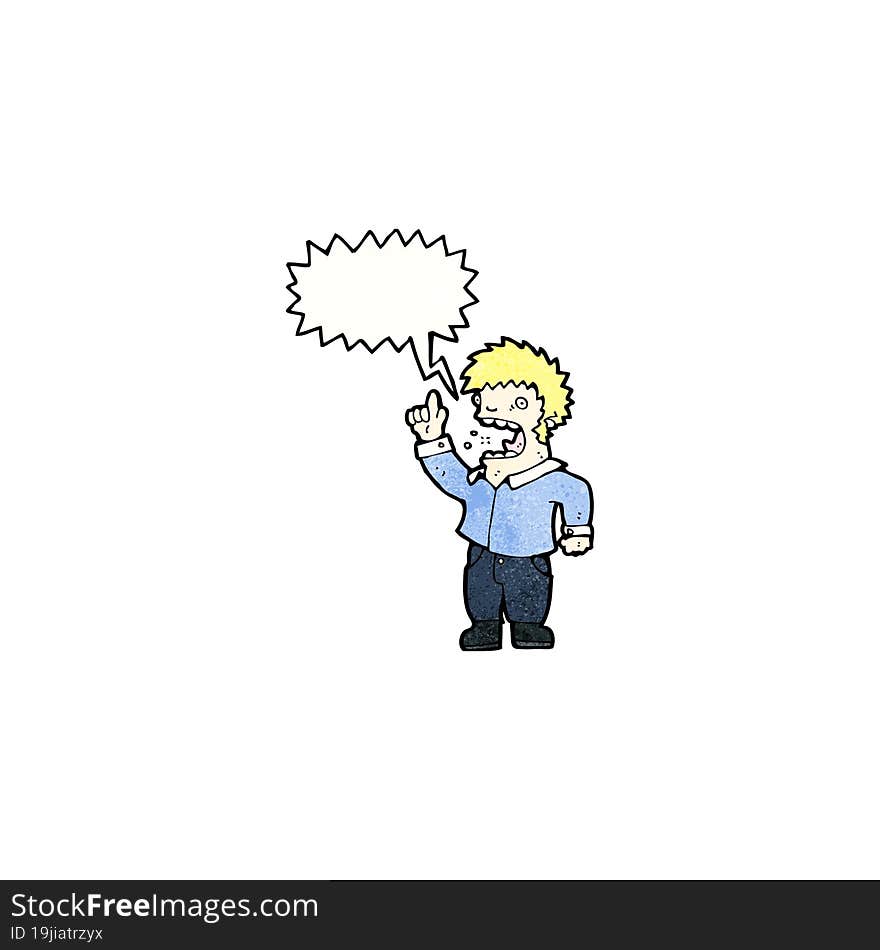 shouting man cartoon