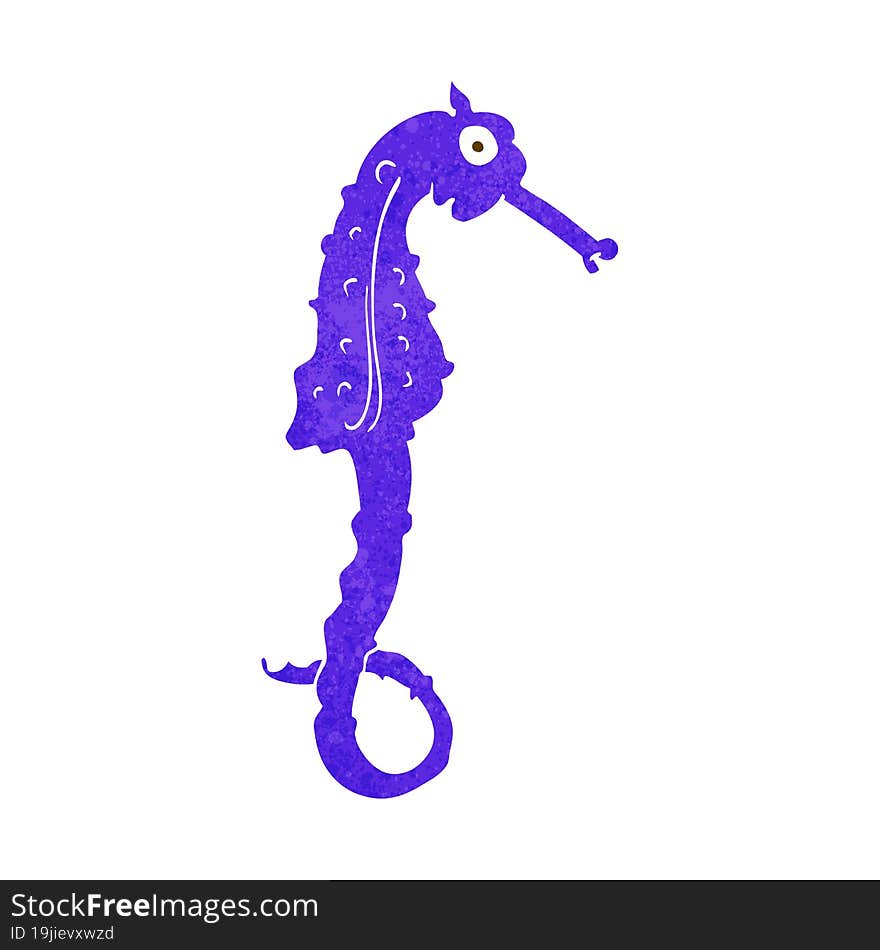 cartoon sea horse