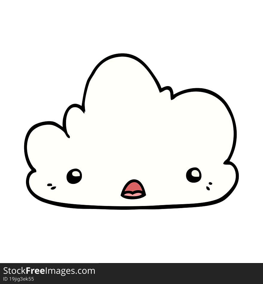 Cute Cartoon Cloud