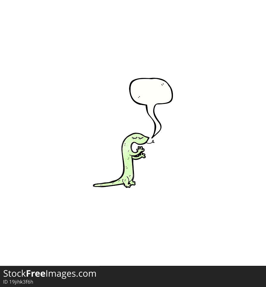 cartoon cute lizard