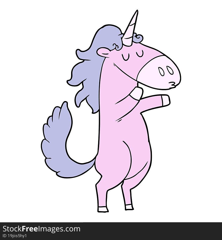 cartoon unicorn. cartoon unicorn