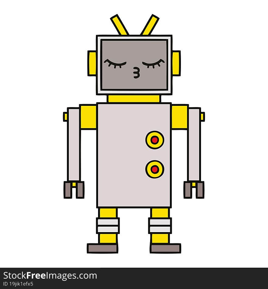 cute cartoon robot