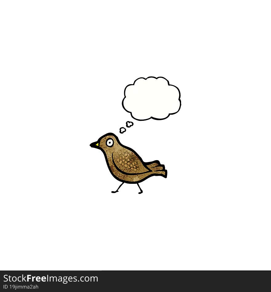 cartoon little bird