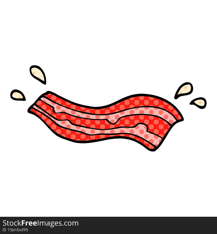 cartoon doodle bacon