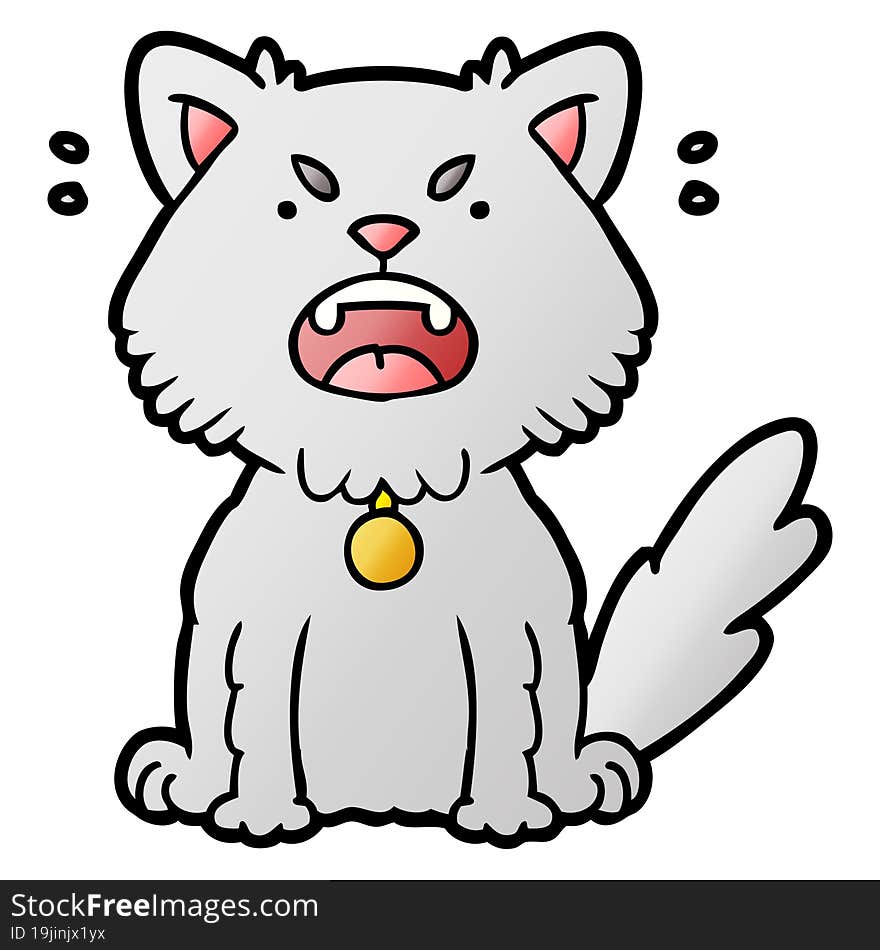 cartoon angry cat. cartoon angry cat