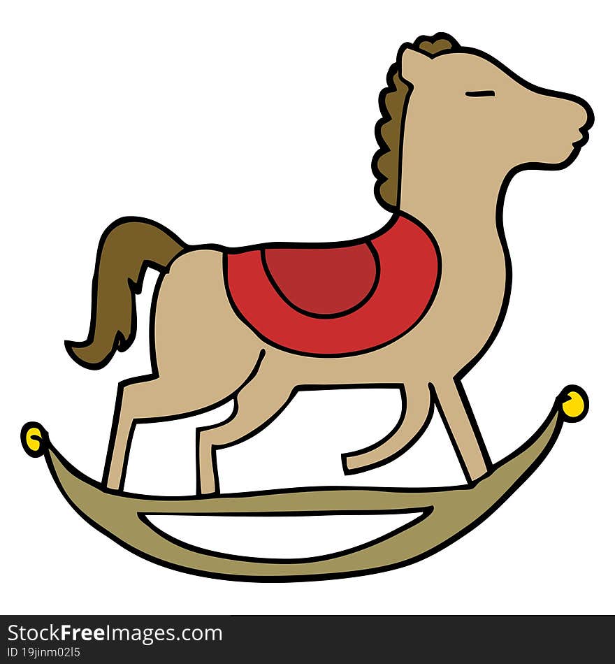 cartoon rocking horse