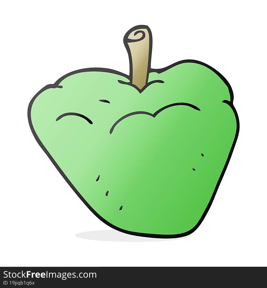 cartoon organic apple