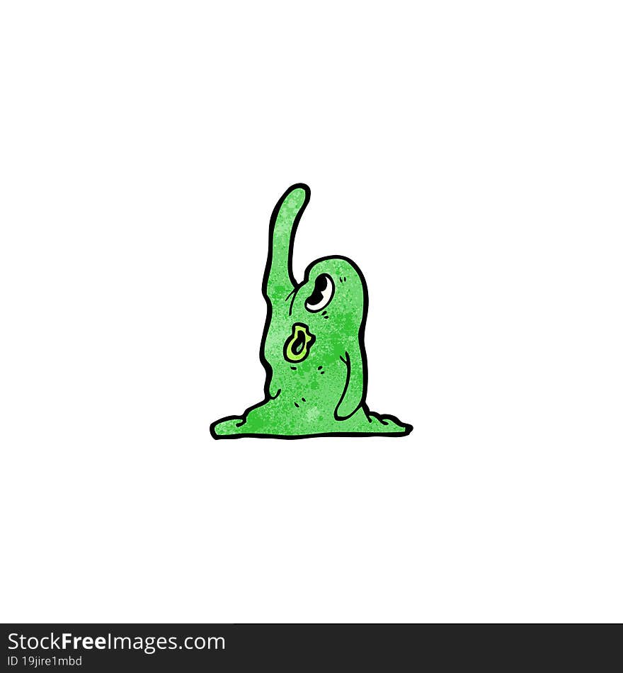 Cartoon Slime Blob Monster