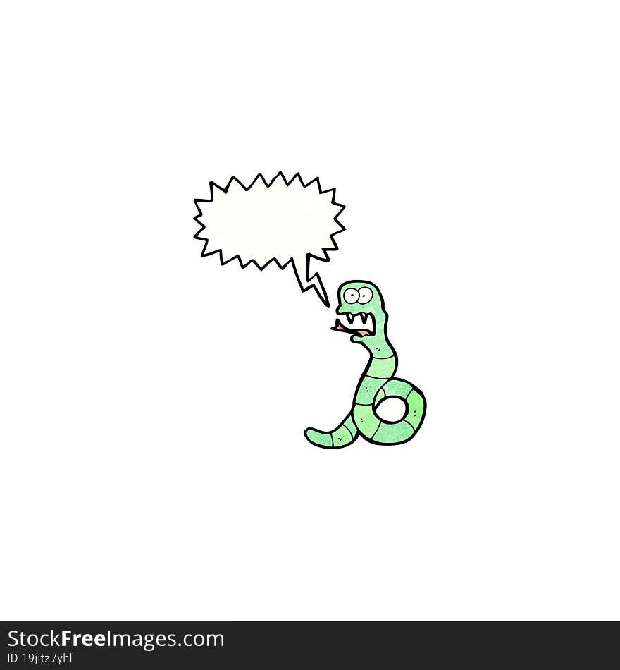 hissing snake cartoon