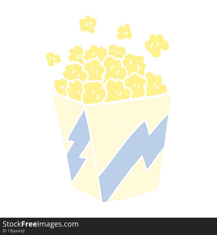 Cartoon Doodle Popcorn