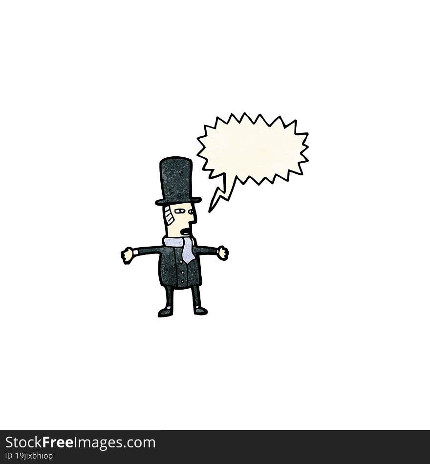 cartoon victorian gentleman