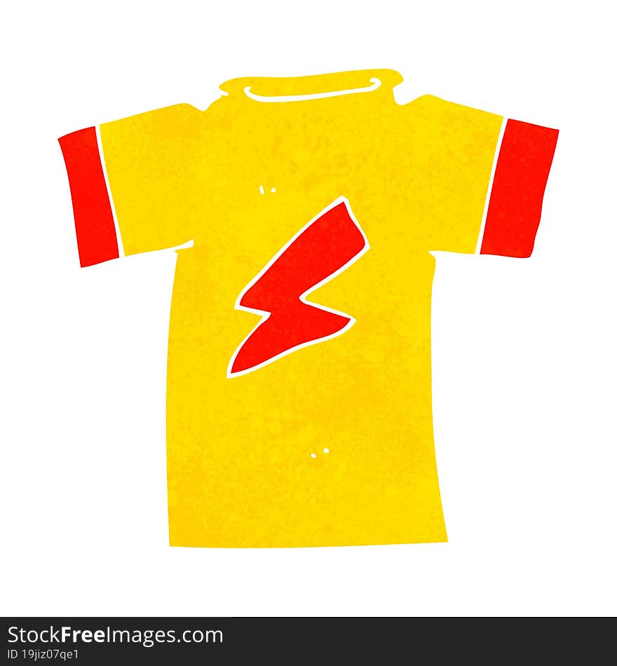 cartoon t shirt with lightning bolt