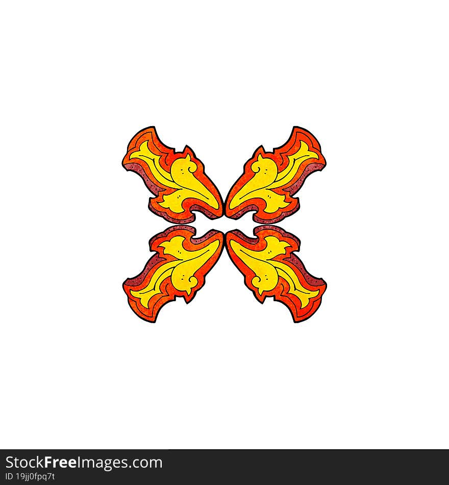 Cartoon Flame Design Element