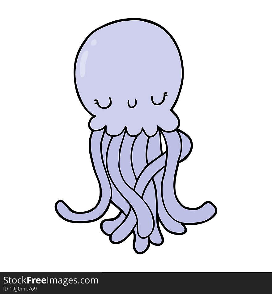 Cute Cartoon Jellyfish