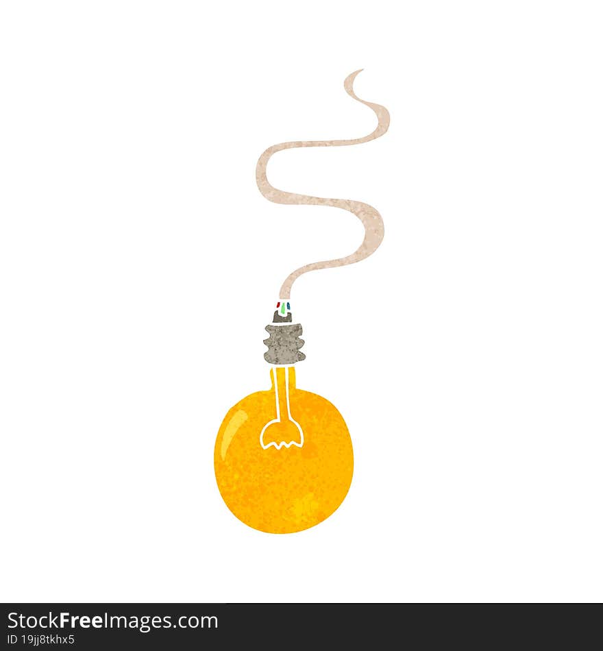 cartoon light bulb