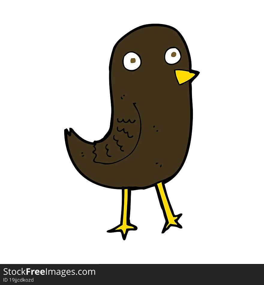 funny cartoon bird