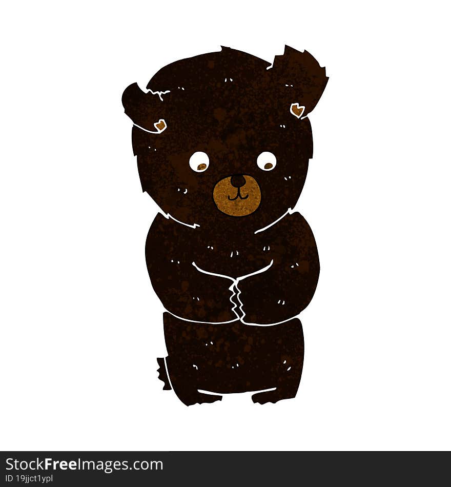 cute cartoon black bear