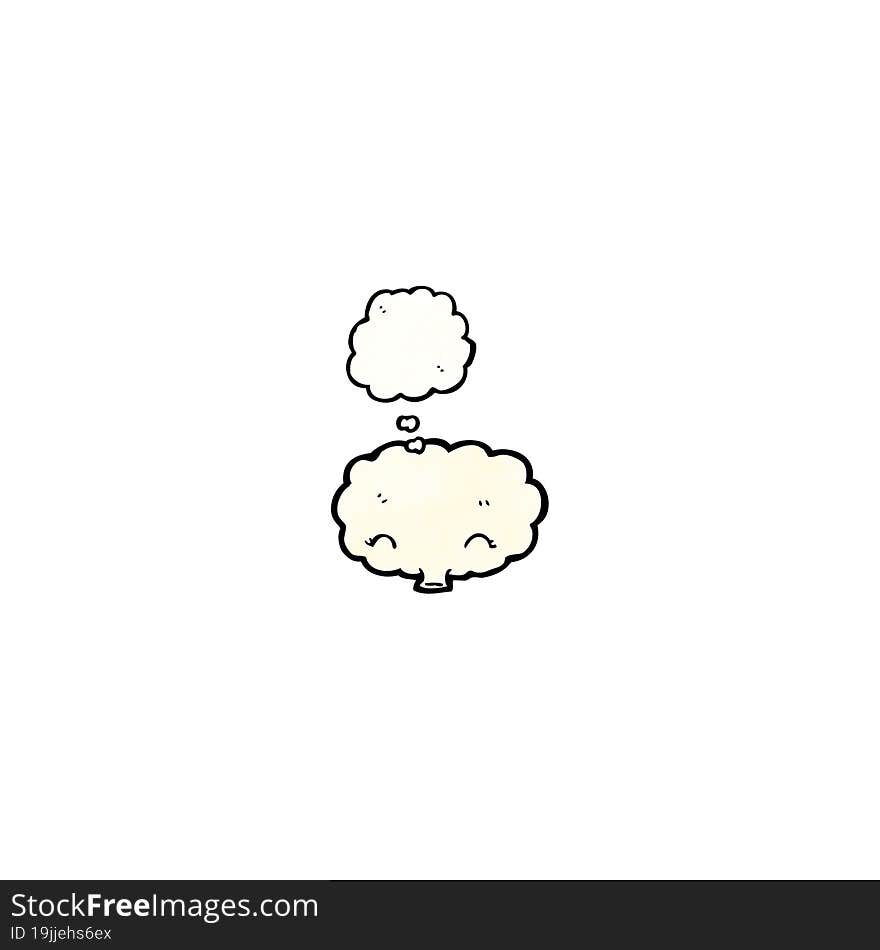 white cloud cartoon character