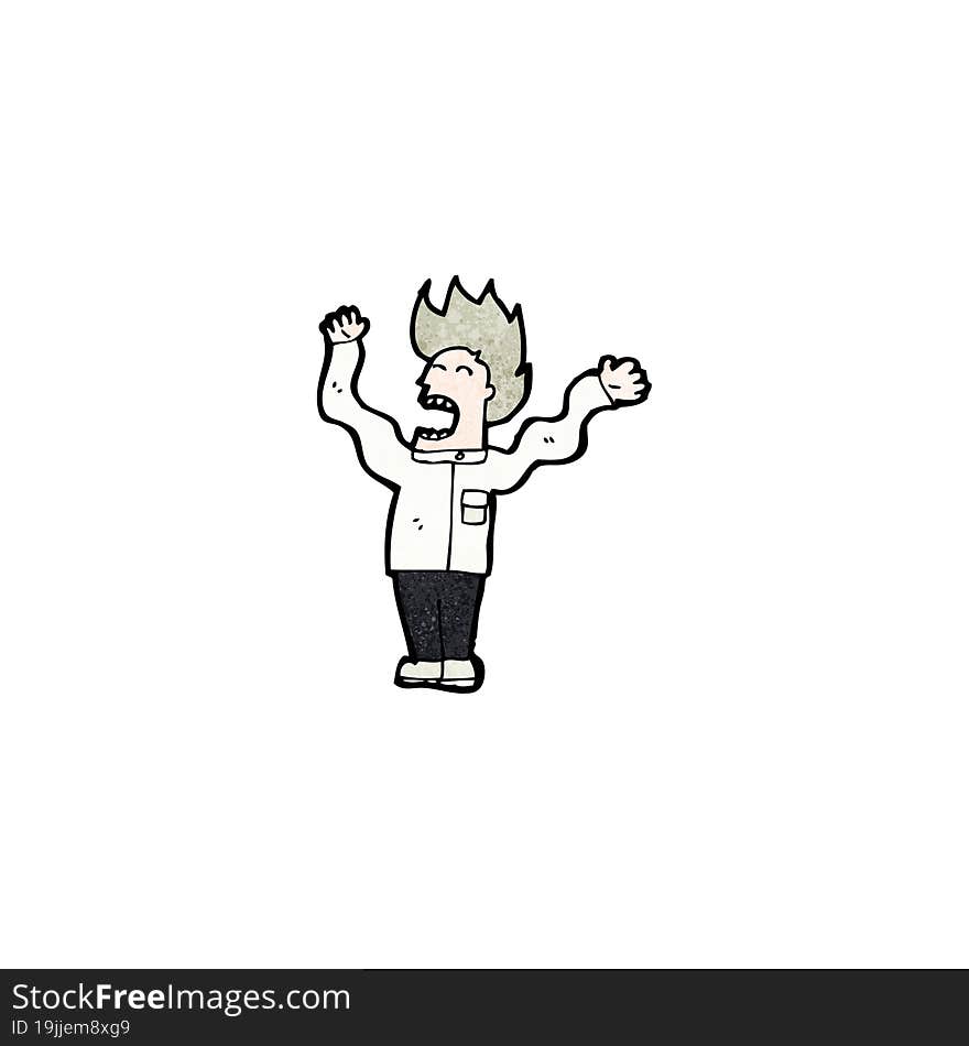 cartoon mad scientist