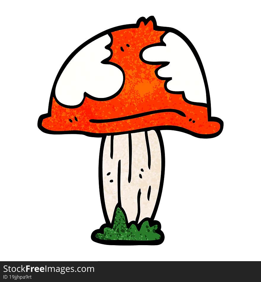 Cartoon Doodle Poisonous Toadstool