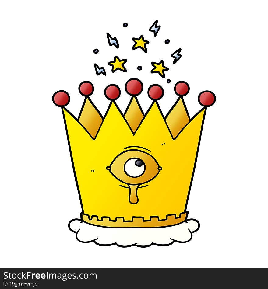 cartoon magic crown. cartoon magic crown