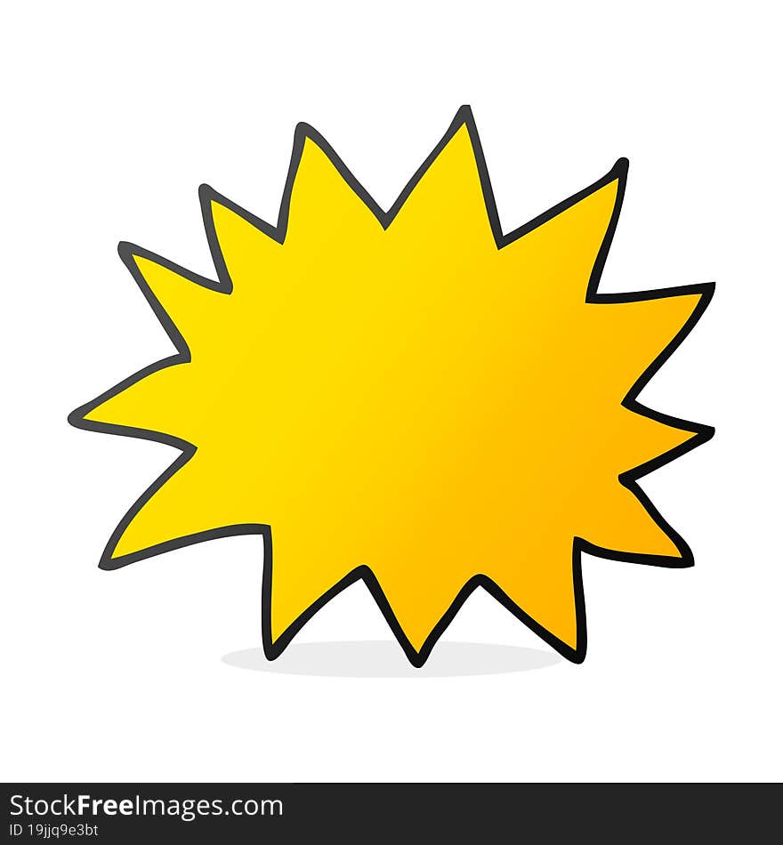 Cartoon Simple Explosion Symbol