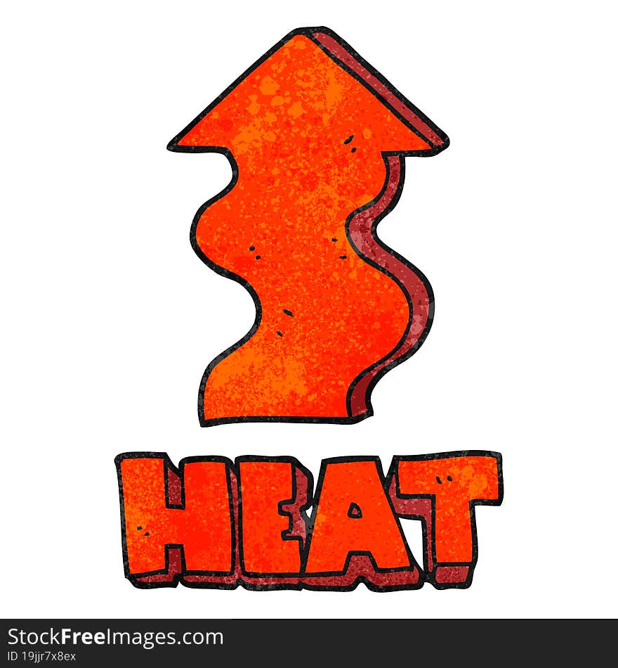 Textured Cartoon Heat Rising