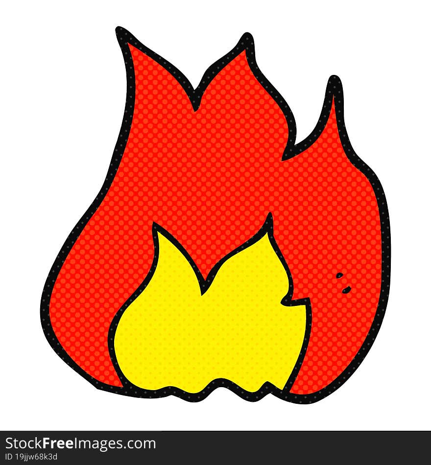 cartoon fire symbol