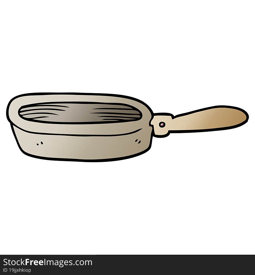 cartoon doodle of a frying pan