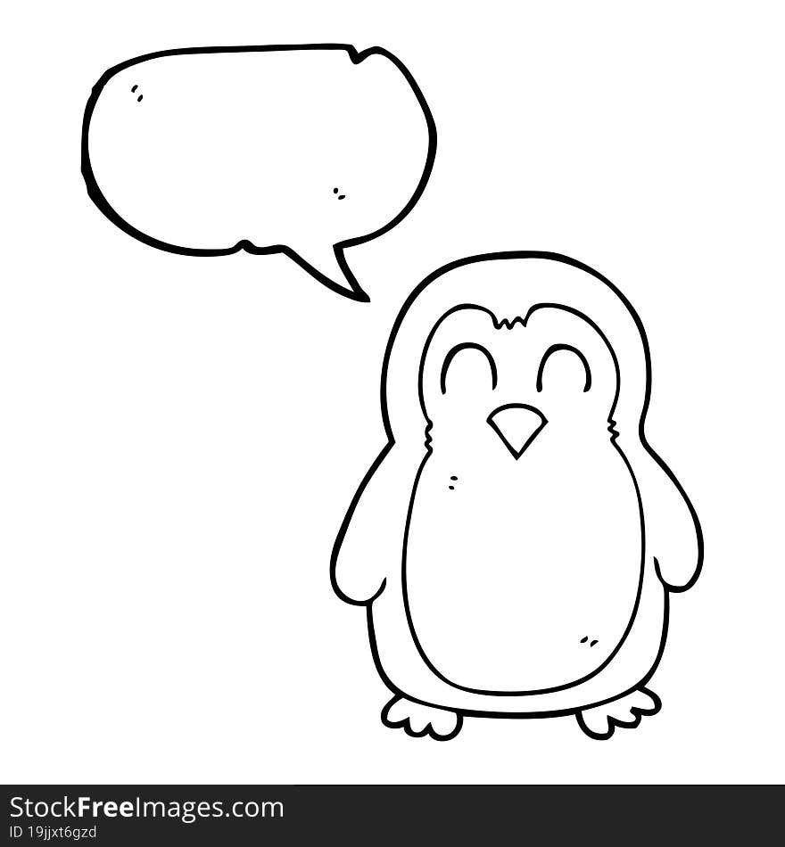 speech bubble cartoon bird