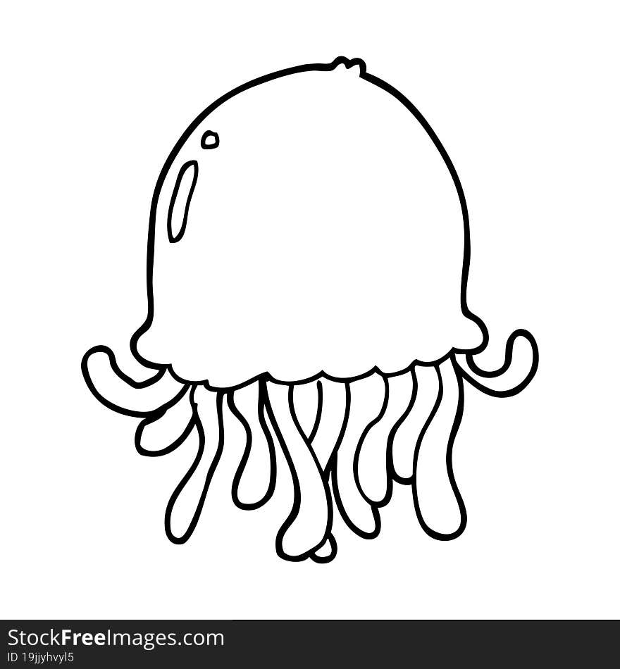 cartoon jellyfish