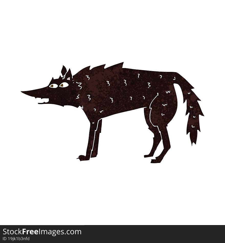 cartoon wolf