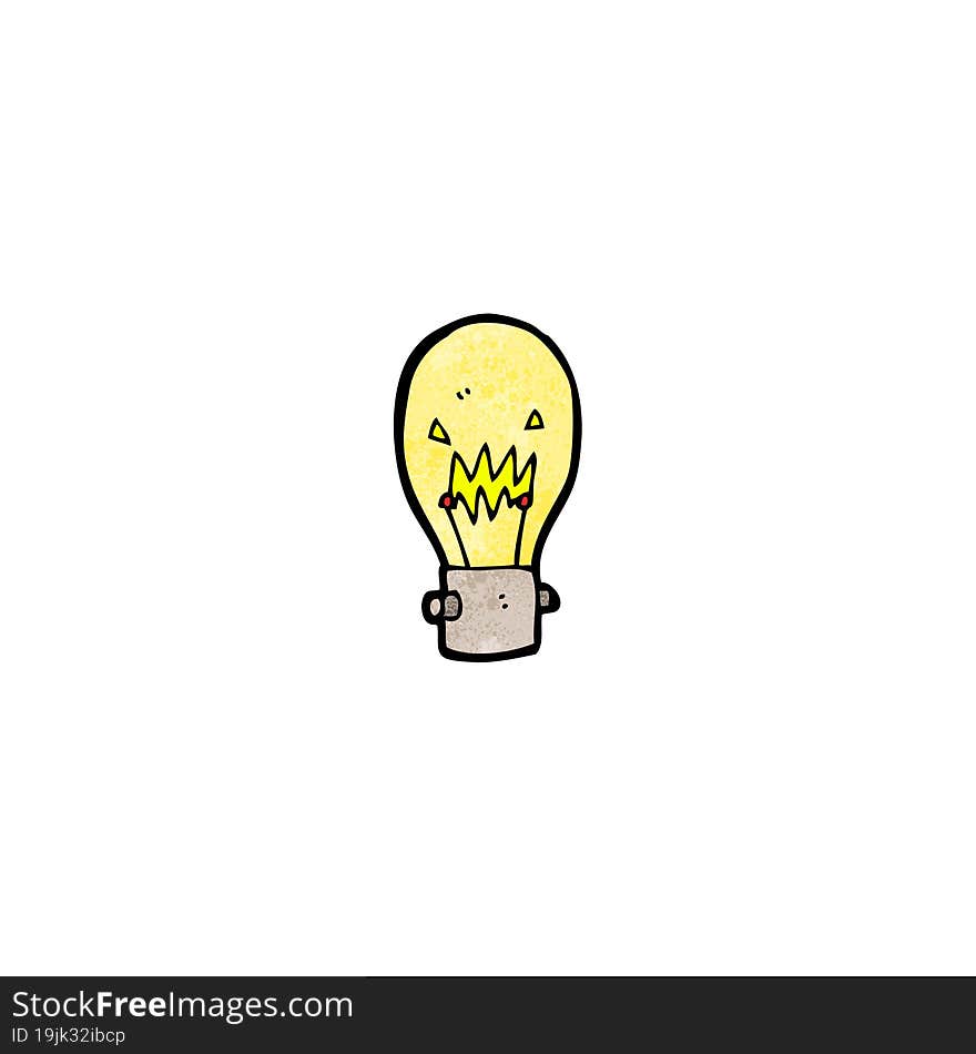 cartoon light bulb