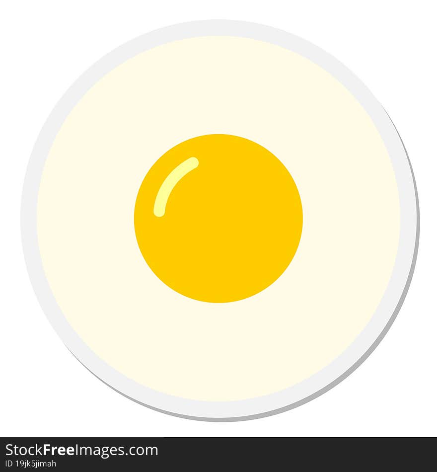 fried egg sticker