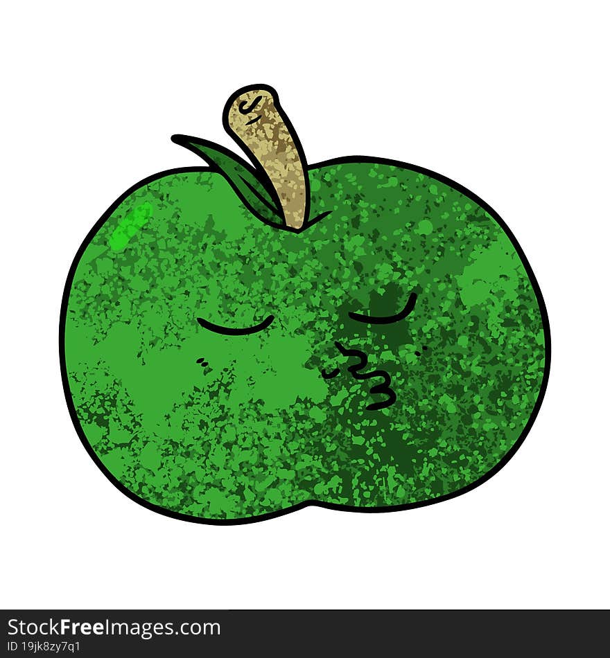 cartoon high quality apple. cartoon high quality apple