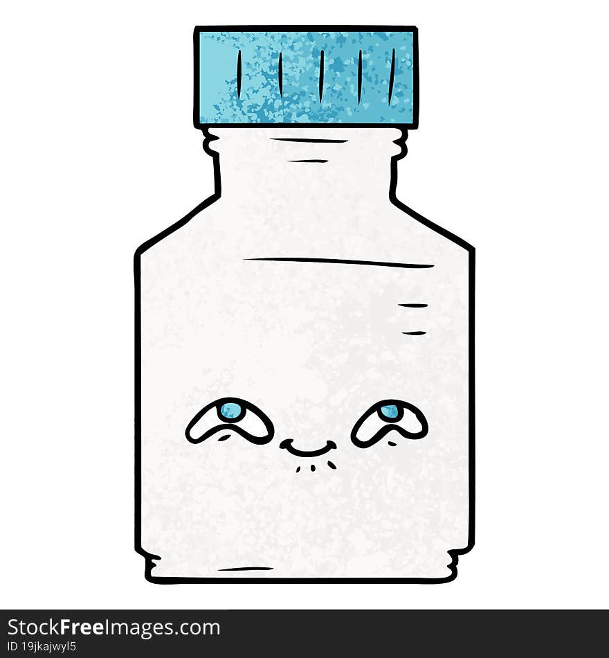 cartoon pill jar. cartoon pill jar