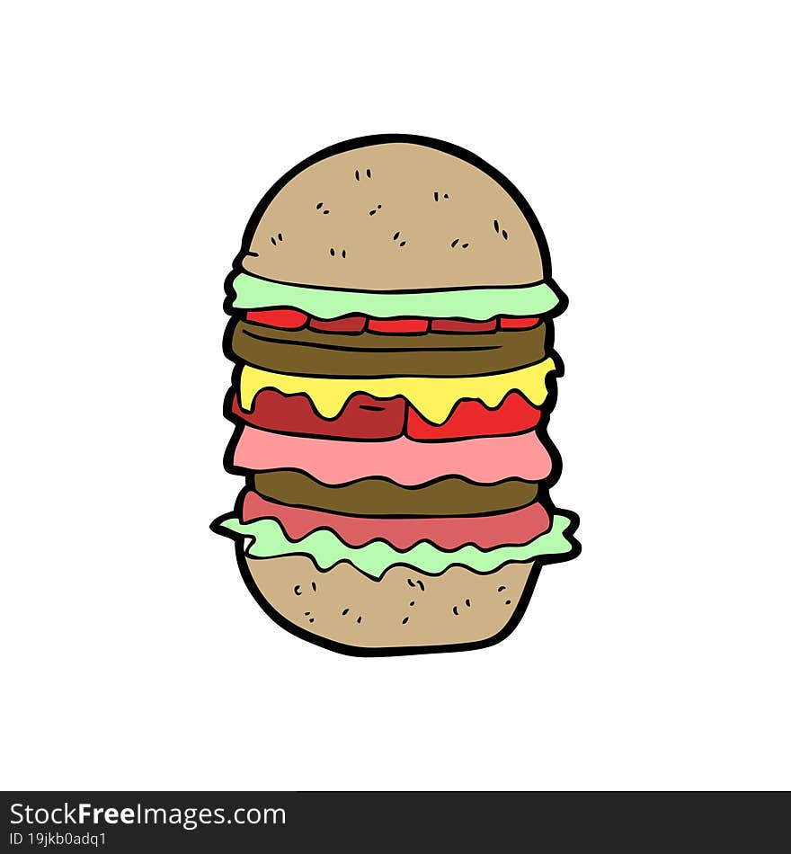 cartoon amazing burger